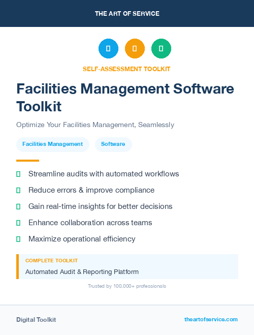 Facilities Management Software Toolkit