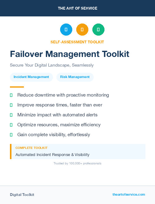 Failover Management Toolkit