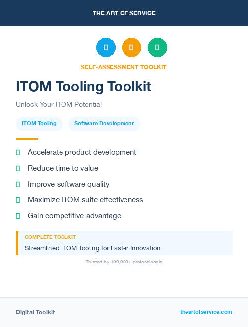 ITOM Tooling Toolkit