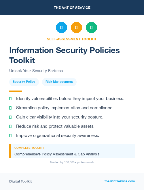 Information Security Policies Toolkit