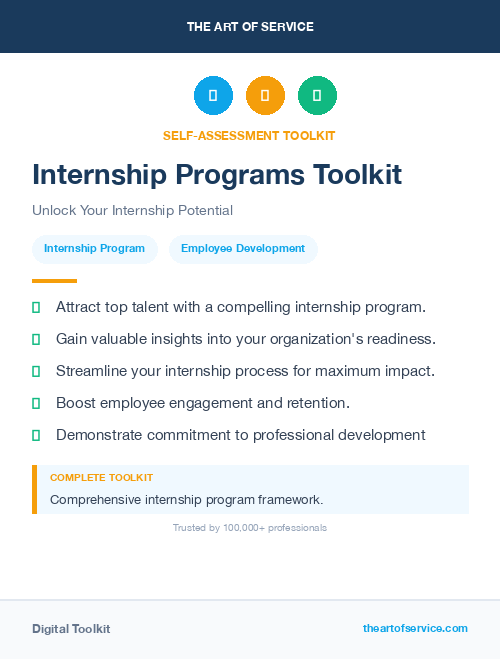 Internship Programs Toolkit