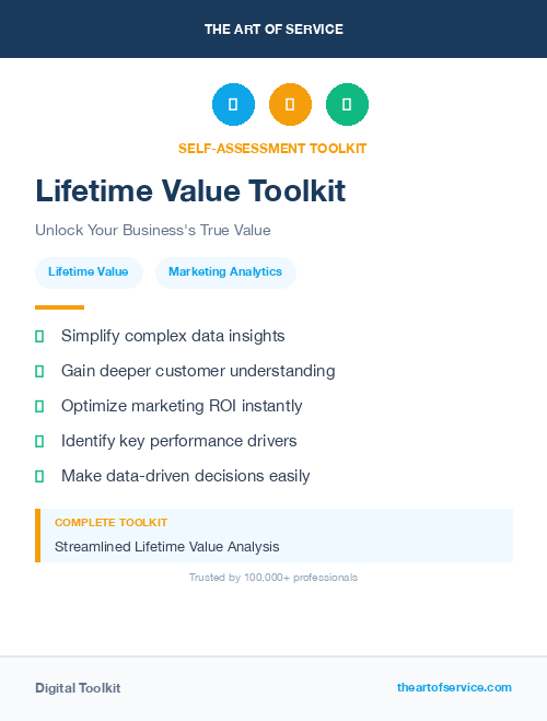 Lifetime Value Toolkit