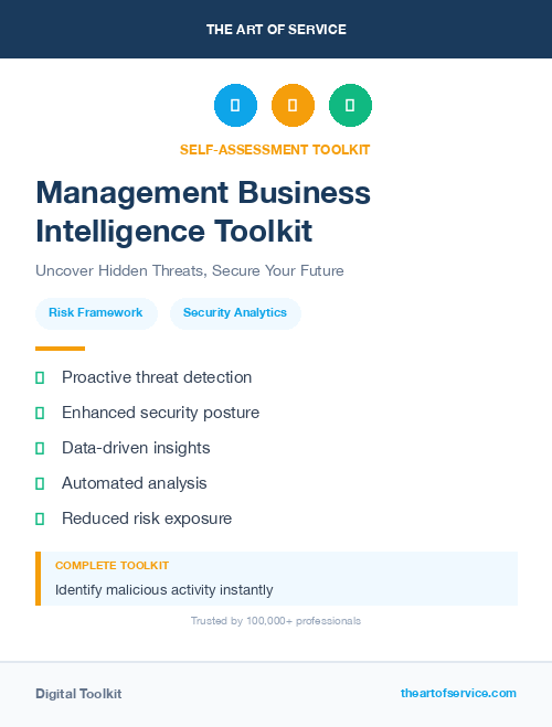 Management Business Intelligence Toolkit