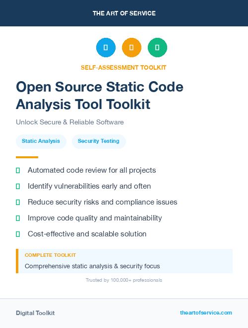 Open Source Static Code Analysis Tool Toolkit