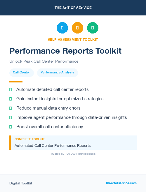 Performance Reports Toolkit