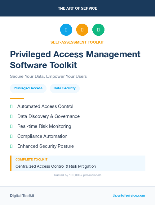 Privileged Access Management Software Toolkit