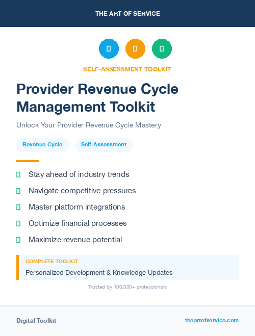 Provider Revenue Cycle Management Toolkit