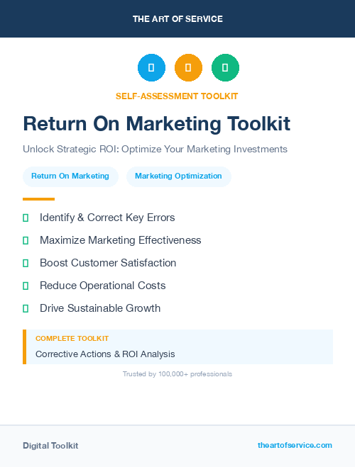 Return On Marketing Toolkit