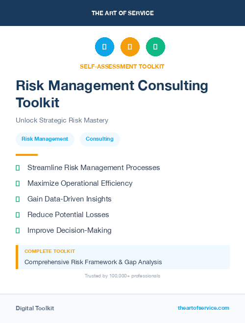 Risk Management Consulting Toolkit