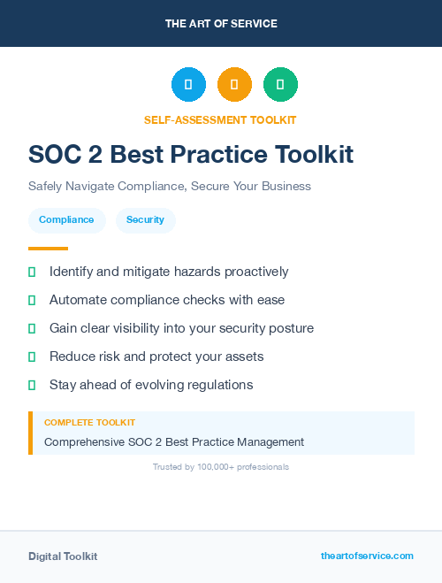 SOC 2 Best Practice Toolkit