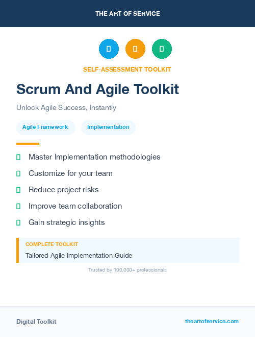 Scrum And Agile Toolkit