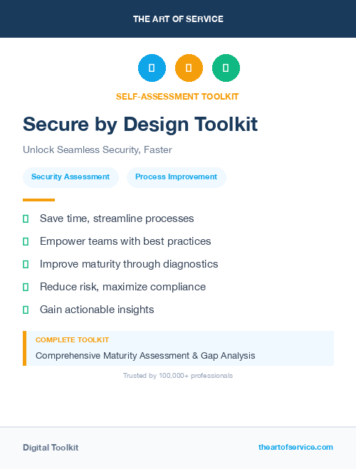 Secure By Design Toolkit