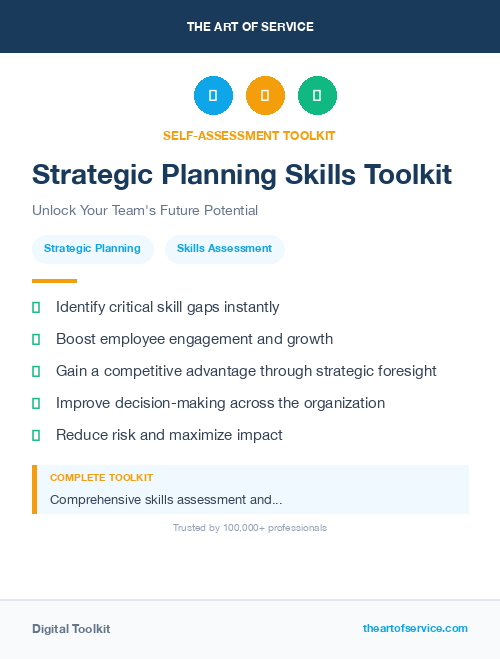 Strategic Planning Skills Toolkit