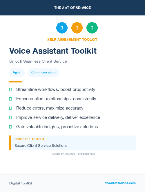 Voice Assistant Toolkit