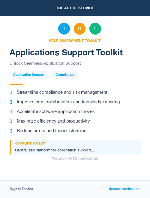 Applications Support Toolkit