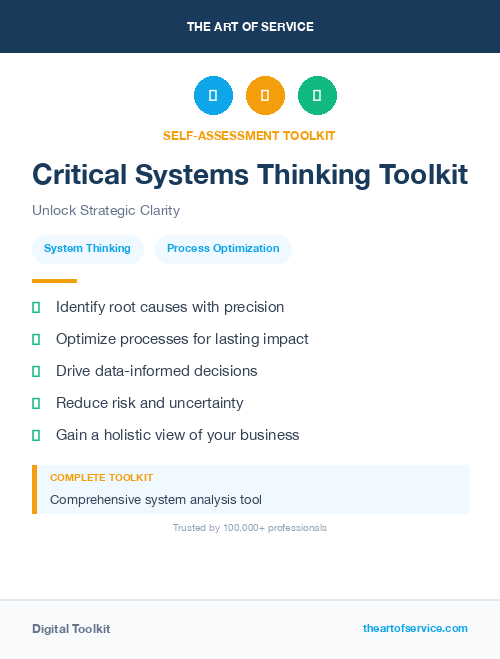 Critical Systems Thinking Toolkit