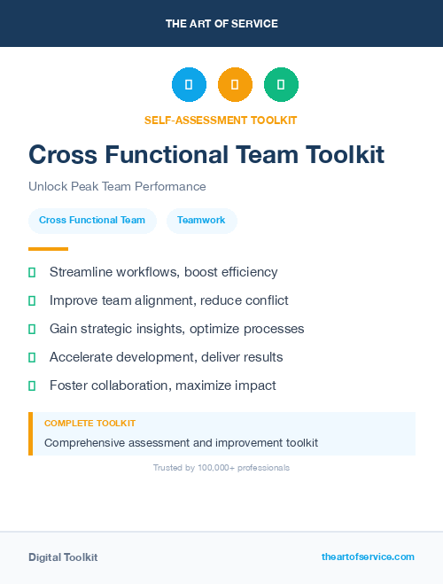 Cross Functional Team Toolkit