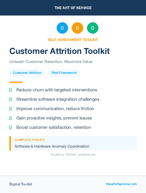 Customer Attrition Toolkit