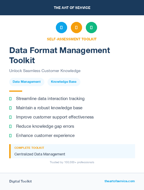Data Format Management Toolkit