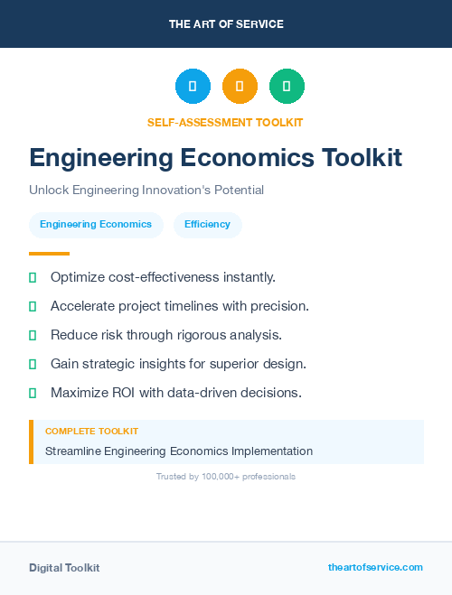 Engineering Economics Toolkit