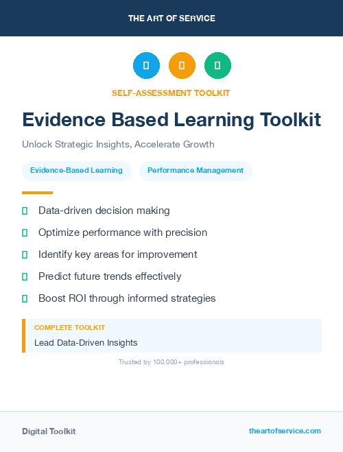 Evidence Based Learning Toolkit