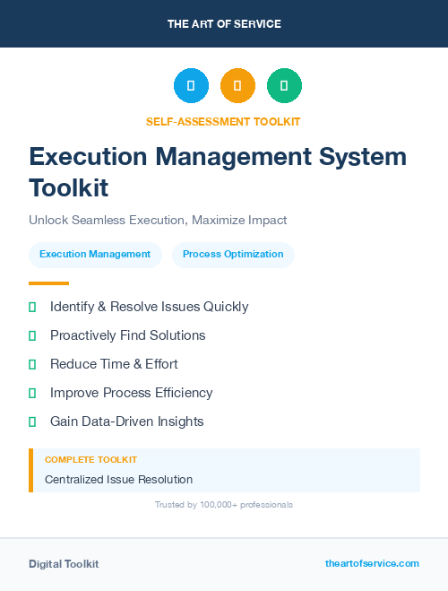 Execution Management System Toolkit