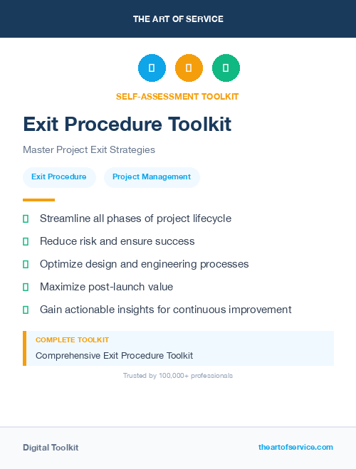 Exit Procedure Toolkit