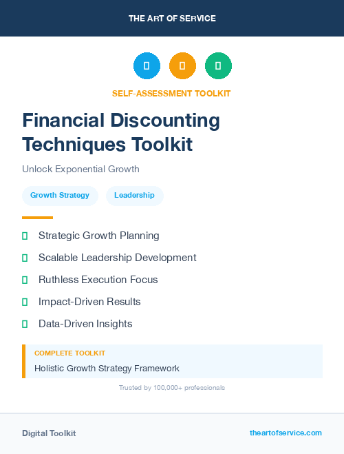 Financial Discounting Techniques Toolkit