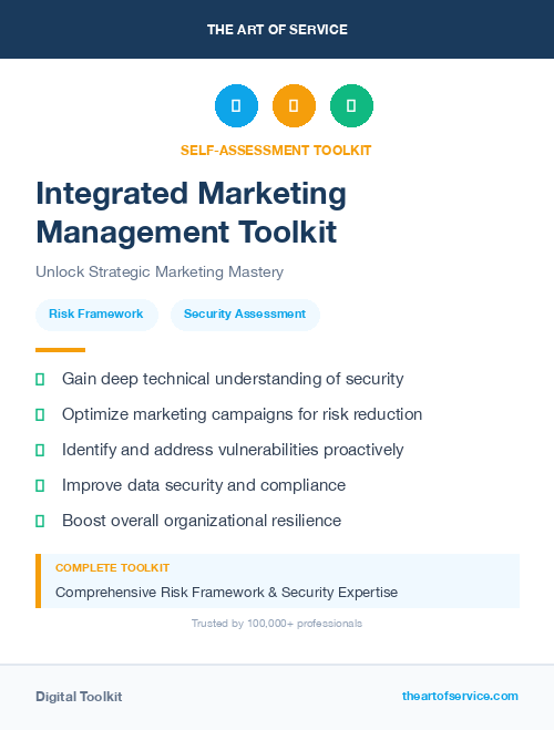 Integrated Marketing Management Toolkit