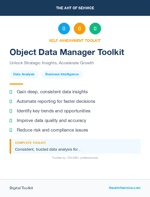 Object Data Manager Toolkit