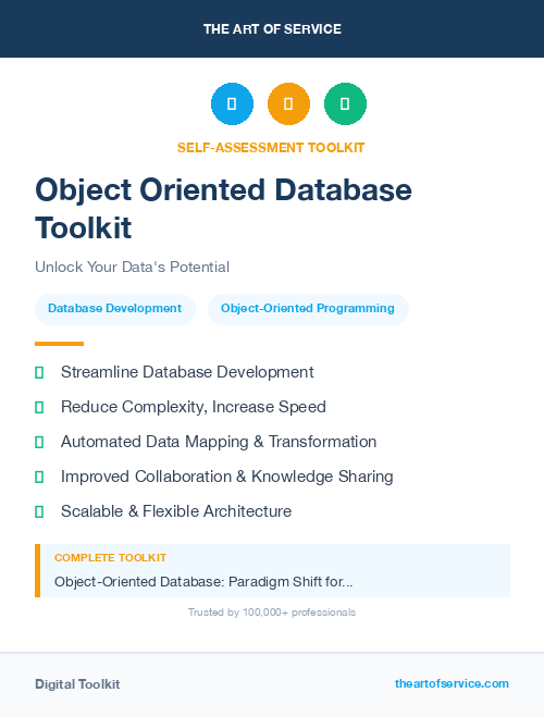 Object Oriented Database Toolkit