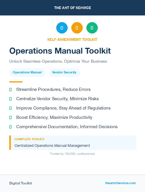 Operations Manual Toolkit
