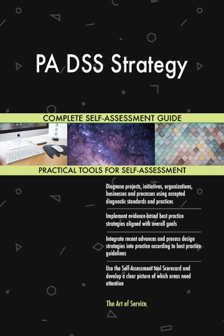 PA DSS Strategy Toolkit PA DSS Strategy Toolkit