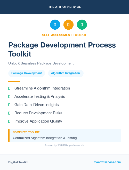 Package Development Process Toolkit