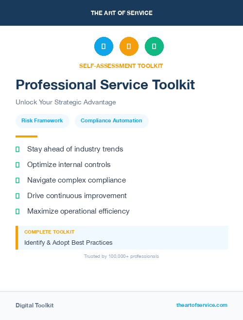 Professional Service Toolkit