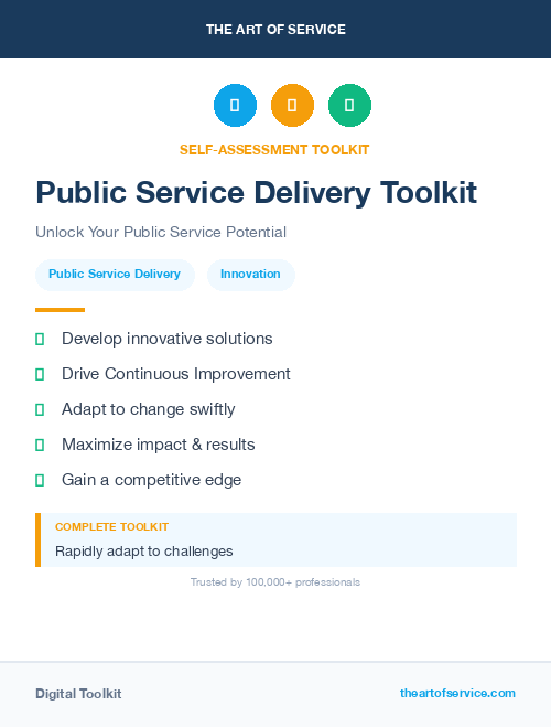 Public Service Delivery Toolkit