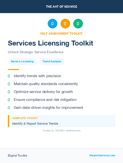 Services Licensing Toolkit