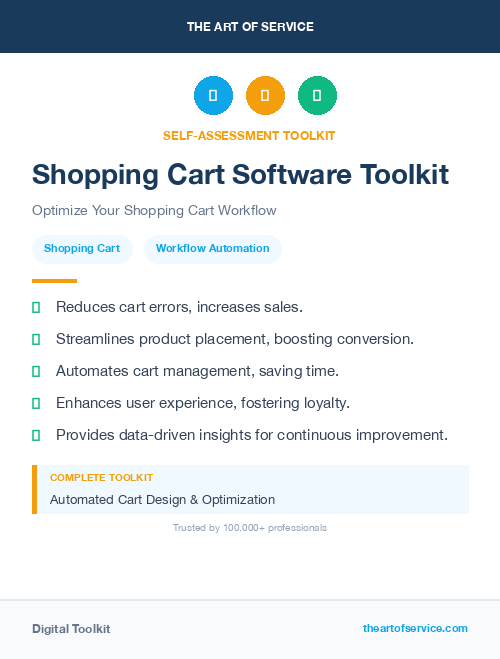 Shopping Cart Software Toolkit