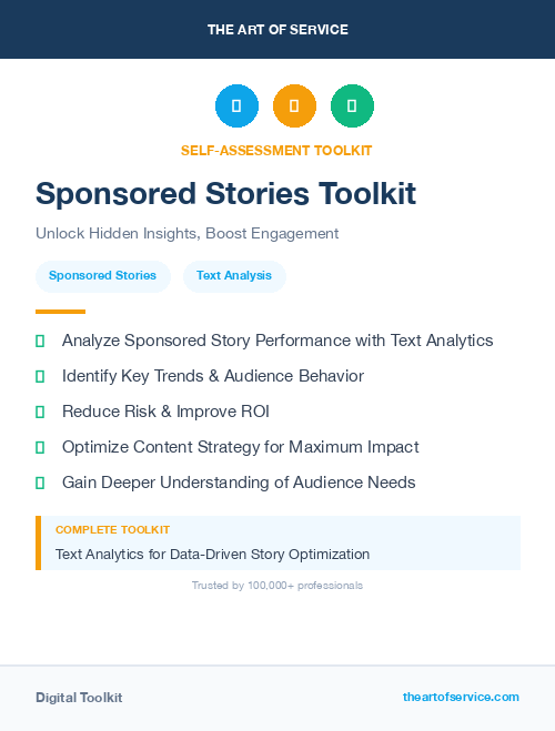 Sponsored Stories Toolkit
