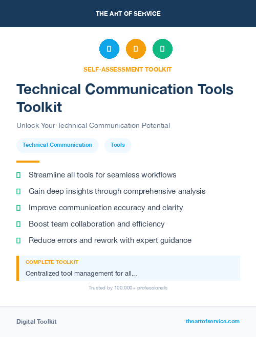 Technical Communication Tools Toolkit