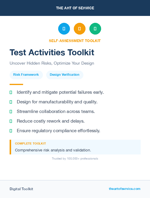 Test Activities Toolkit
