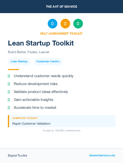 Lean Startup Toolkit