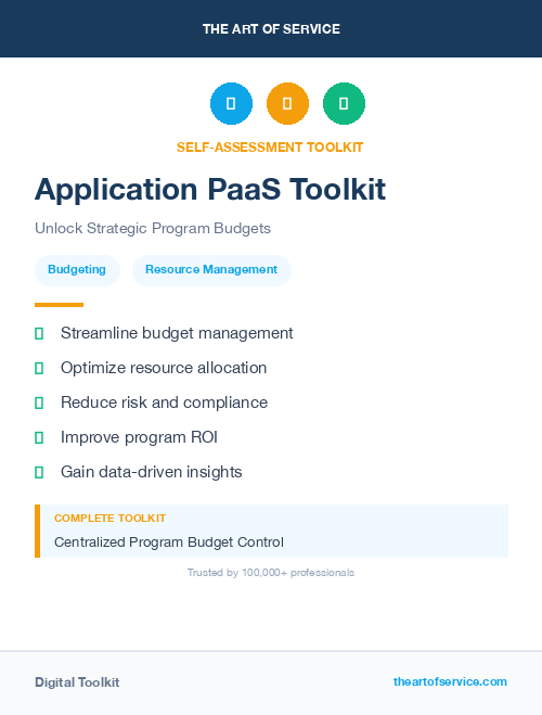 Application PaaS Toolkit