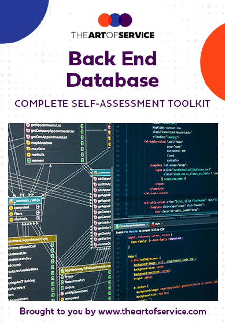 Back End Database Toolkit