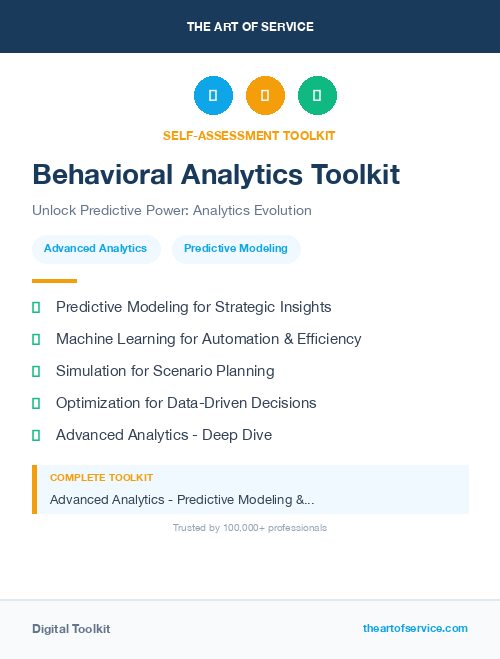 Behavioral Analytics Toolkit