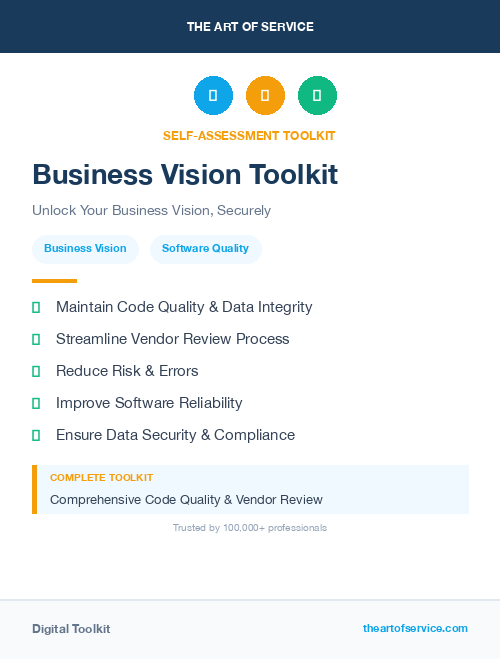 Business Vision Toolkit
