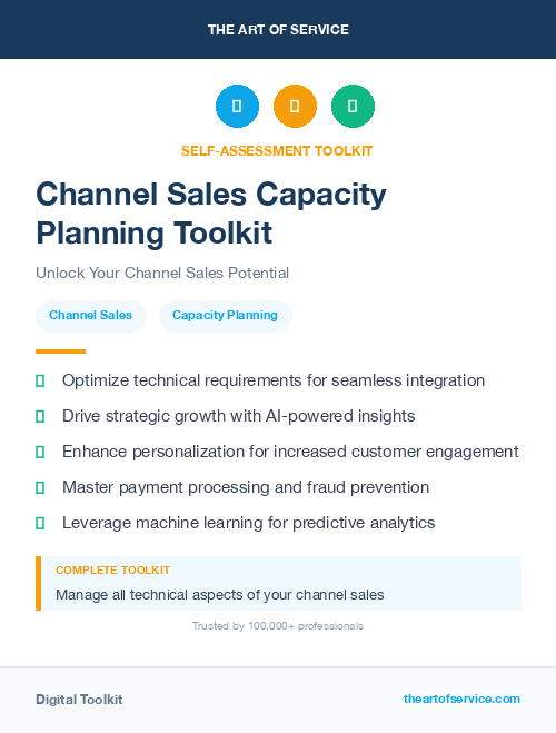 Channel Sales Capacity Planning Toolkit