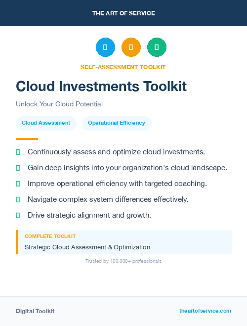 Cloud Investments Toolkit