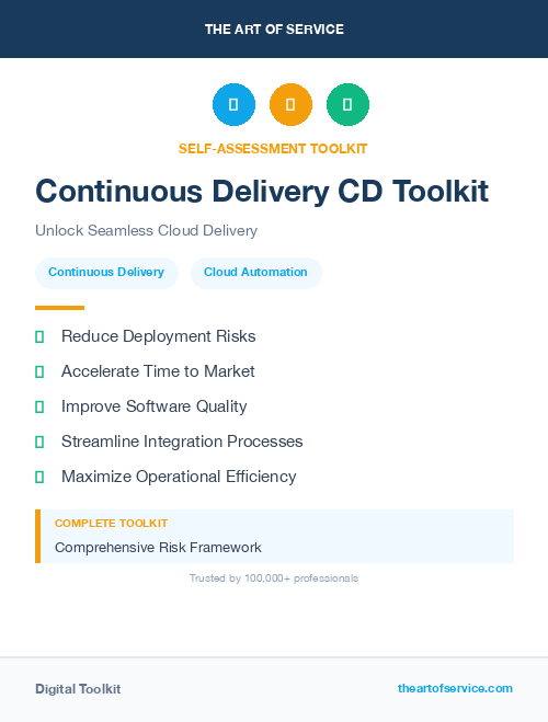 Continuous Delivery CD Toolkit