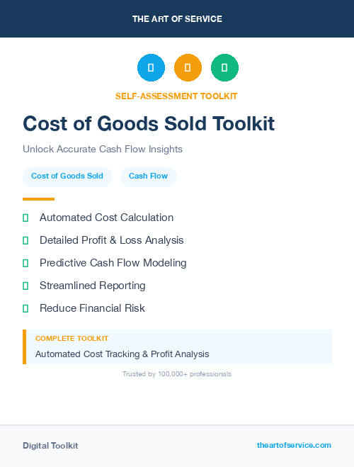 Cost of Goods Sold Toolkit